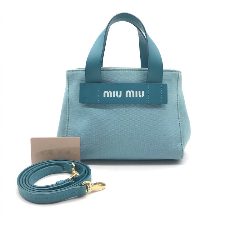 楽天市場】【極美品】MIUMIU ミュウミュウ トートバッグ
