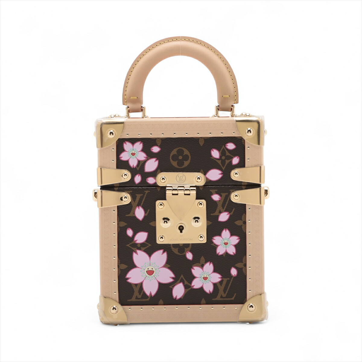 【中古】展示品 LOUIS VITON ルイヴィトン 村上隆 LV モノグラム TM カメラバッグ M14173 ハンド ショルダー バッグ ブラウン 2WAY a8032