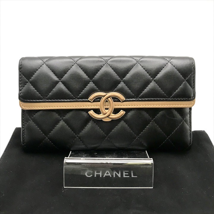 CHANEL ブラウン/ブラック キルティングブーティ 楽天市場】シャネル 長財布 CHANEL ボーイシャネル ラウンド