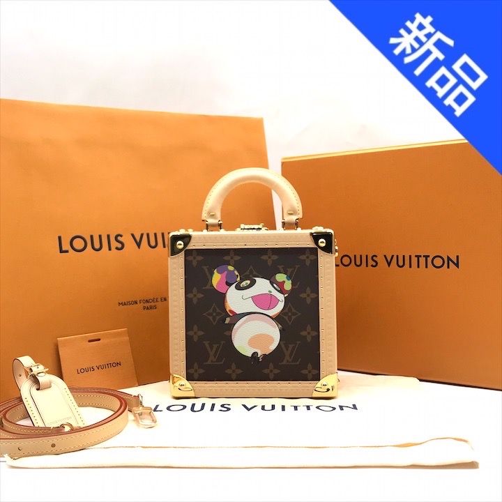 【新品未使用】LOUIS VUITTON ルイヴィトン 村上隆 パンダ モノグラム ミニ スクエア トランク 2WAY ハンド ショルダー バッグ m14654