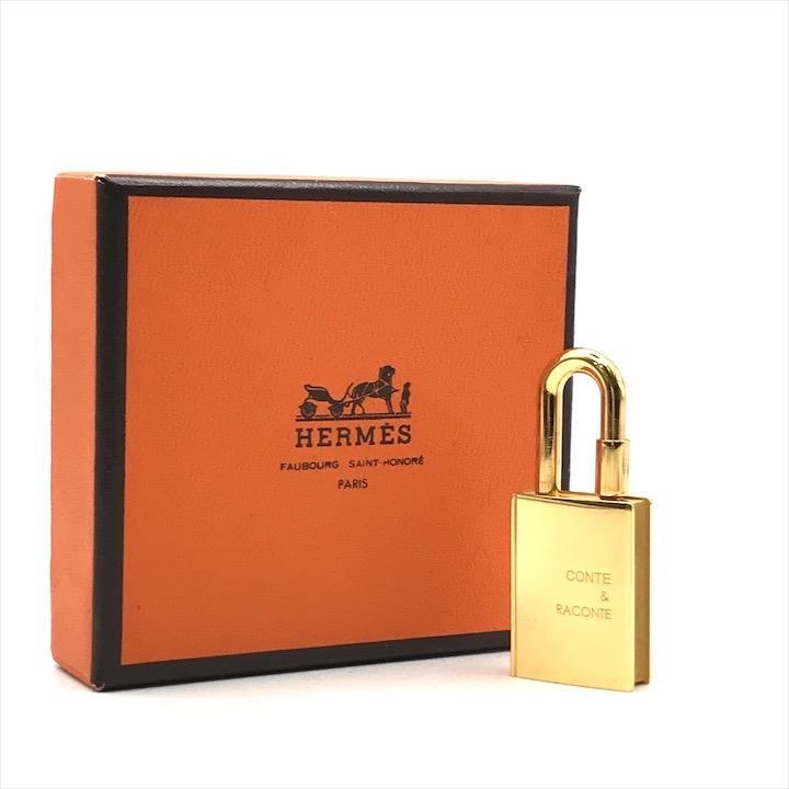 【中古】美品 HERMES エルメス カデナ 読みもの画題 2010年押さえる ゴールド ブランド名 小物 流行り物 付属物 a9425