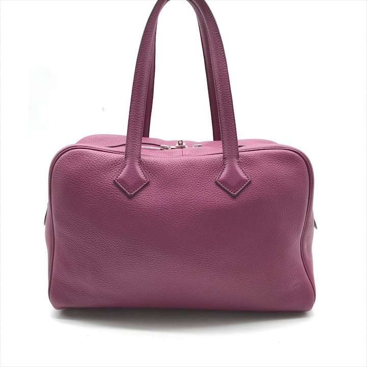 希少HERMESエルメス　ヴィクトリア35 レザン 希少】HERMES☆ハンドバッグ《Victoria II Fourre-Tout 35