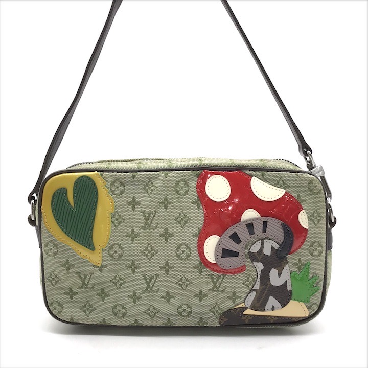 【中古】良品 LOUIS VUITTON ルイヴィトン モノグラムミニ コント ドゥ フェ ポシェット フェアリーティル ワンショルダー バッグ カーキ k6448|BEGINSELL