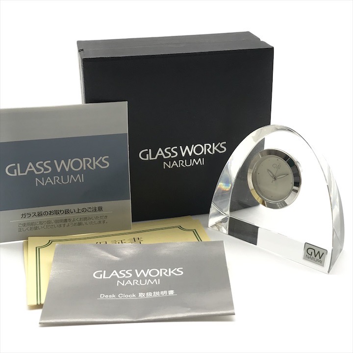楽天市場】ナルミ 置時計 クロック(S)ダイヤモンド GW グラスワークス