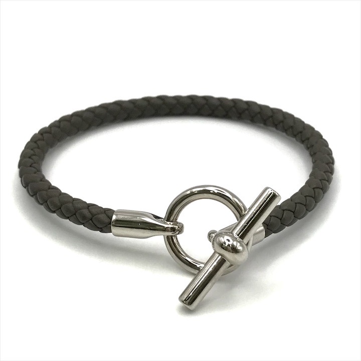 楽天市場】HERMES エルメス グレナン ブレスレット レザー GP ピンク