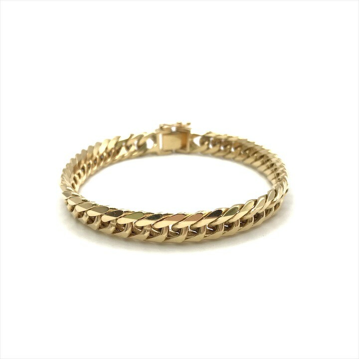 楽天市場】喜平 ブレスレット K18×PT850 6面カット ダブル 20g 20cm