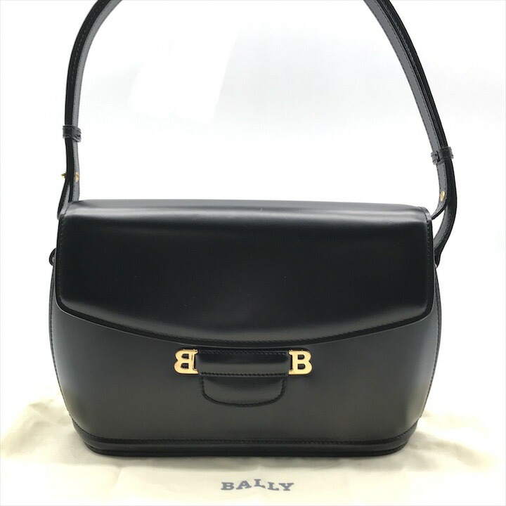 楽天市場】美品 BALLY バリー ヴィンテージ ブラック 黒 ゴールド金具