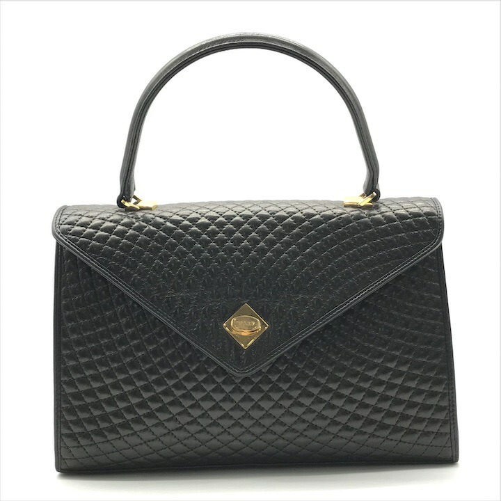 美品✨BALLY　バリー　ハンドバッグ　キルティング　がま口　ブラック　肩掛け可 2025年最新】bally キルティングバッグの人気アイテム - メルカリ