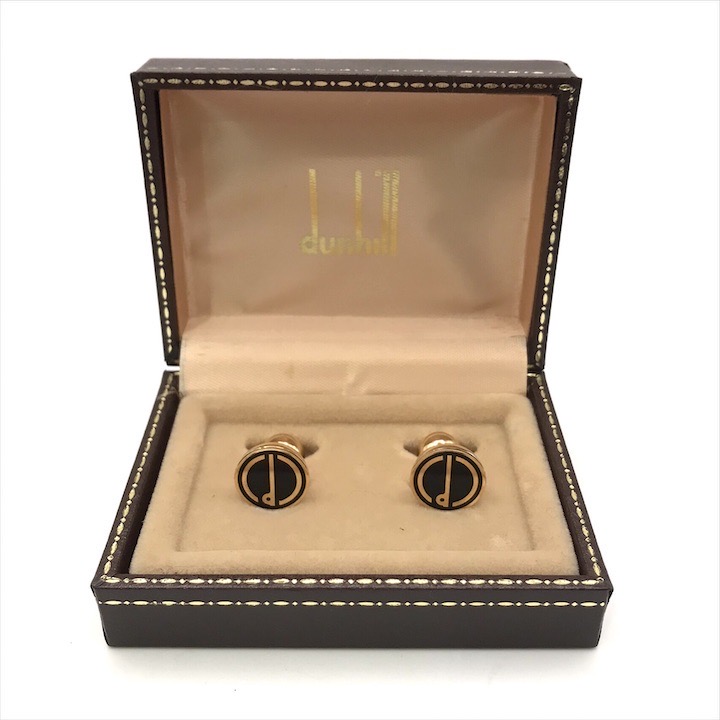 kenkenダンヒル　ＤＵＮＨＩＬＬ　ｄロゴ　カフス　タイピンセット ba2850_9.jpg