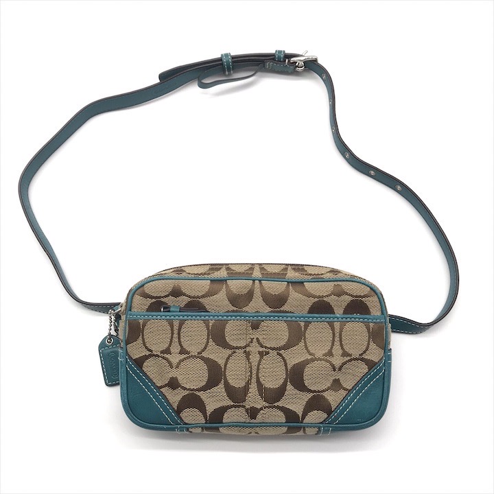 楽天市場】【バッグ】COACH コーチ シグネチャー ウエストバッグ