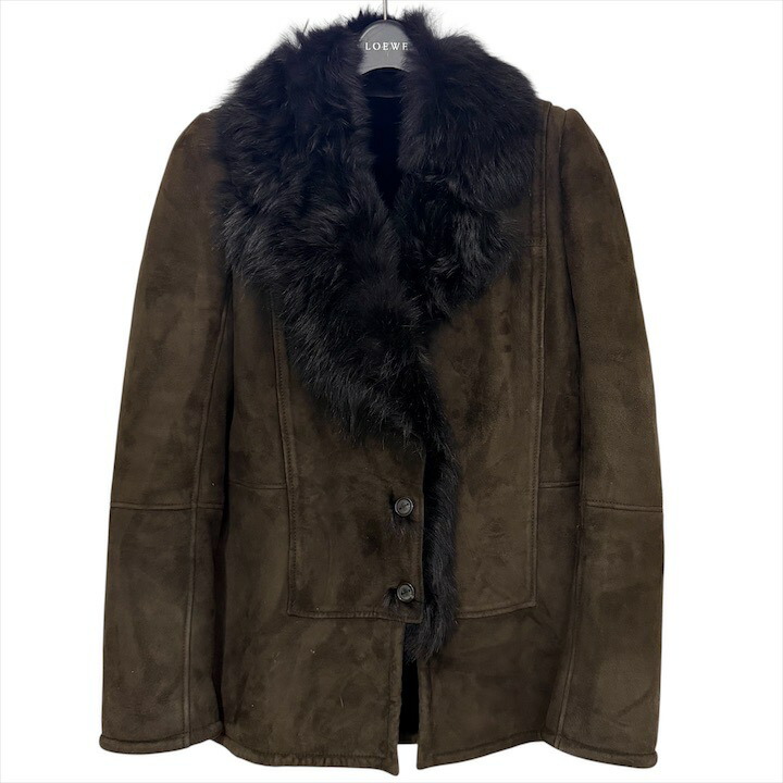 楽天市場】LOEWE ロエベ ムートンコート ジャケット レディース レザー