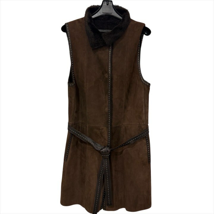 楽天市場】フェンディ FENDI ズッカ柄 ニット ベスト サイズ 40 グレー