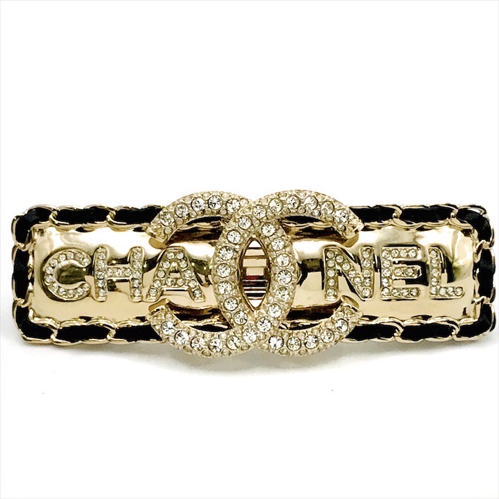 楽天市場】□極美品□ CHANEL シャネル 00 A ロゴ バレッタ ヘア