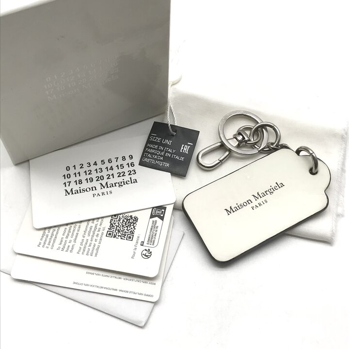 【中古】良品 Maison Margiela マルジェラ 足懸かり輪っか 黒いこと 白いこと 流行り物小物 雑貨 服飾小物 箱付き添い人 k7689