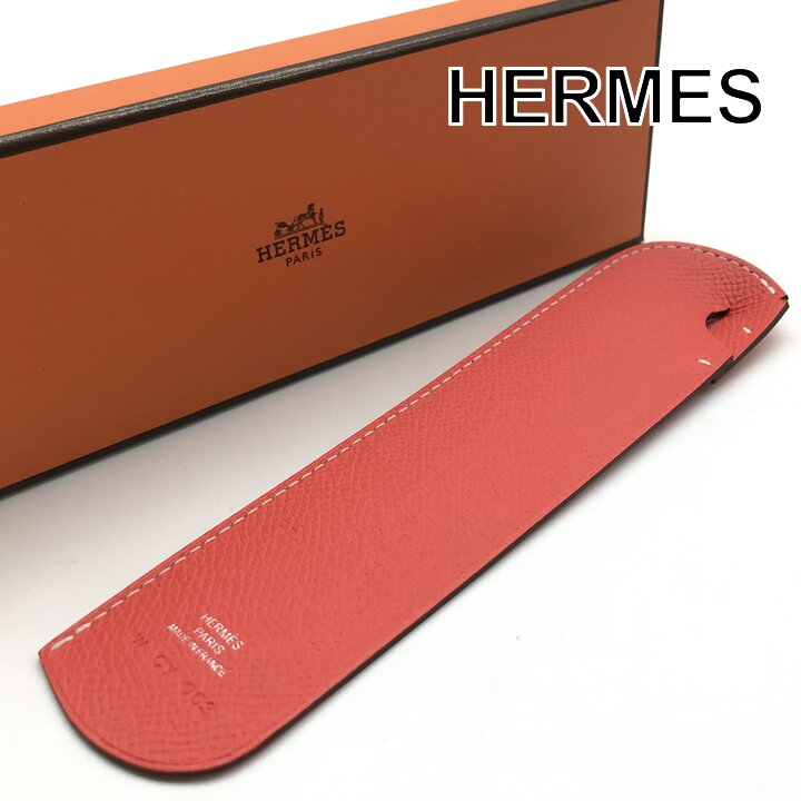 【中古】未当てはめる蔵入り品 HERMES エルメス 読みもの目じるし ソードゥパージュ ヴォーエプソン 配管動機 サクラ色系 ブランド名 小物 しおり 読むこと k7709