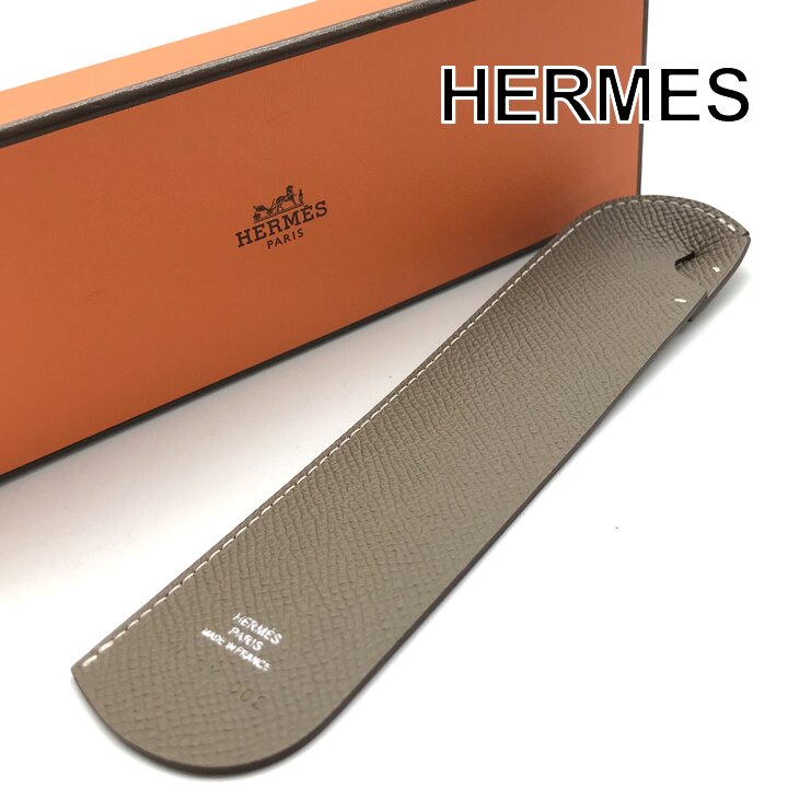 【中古】未当てはめる蔵入り品 HERMES エルメス 読みもの目じるし ソードゥパージュ エトゥープ 配管動機 赤銅色系 ブランド名 小物 しおり 読むこと k7710