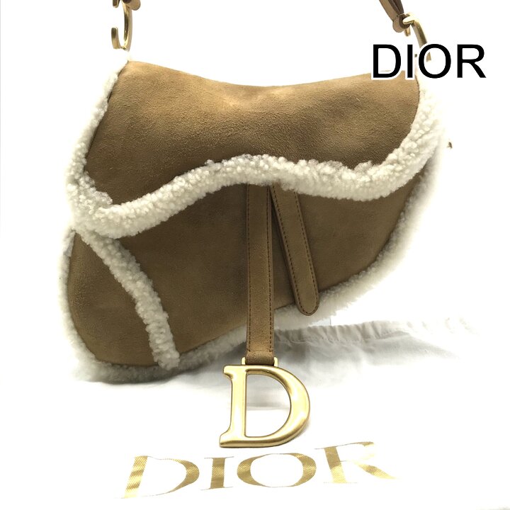 中古】美品 Christian Dior クリスチャンディオール レア サドル 羊肉