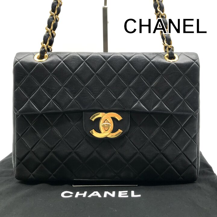 【中古】良品 CHANEL シャネル ご用聞き ココマーク マトラッセ 折りかえし鍵を掛ける 子ヒツジひと肌 チェーン店 肩肉 御徒面子 黒いこと レディース k7629