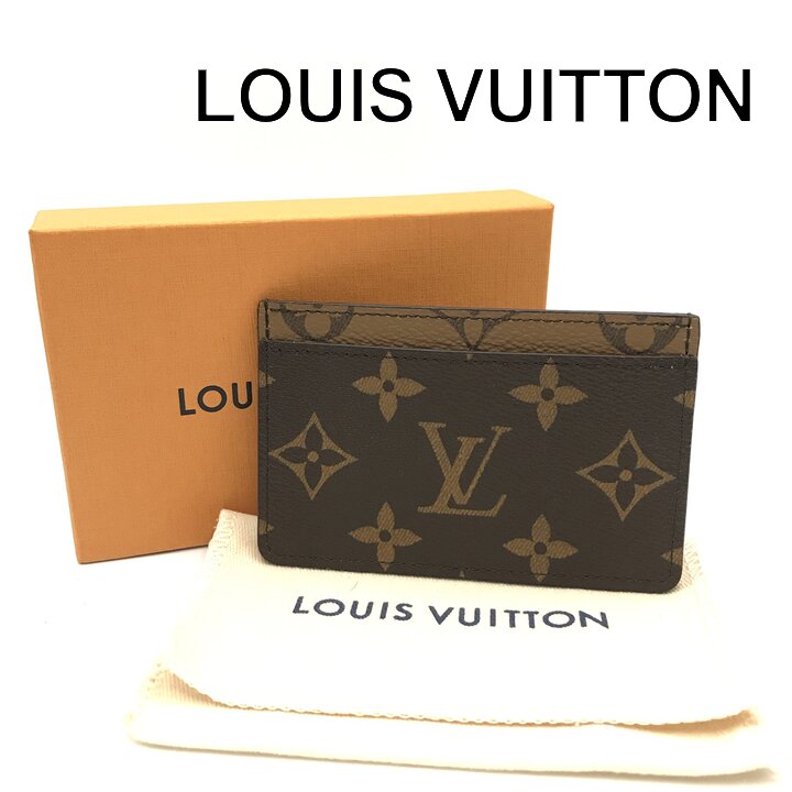 【中古】見せびらかす品 LOUIS VITON ルイヴィトン モノグラム リバースキャンバス オポルト ブーム サーンプル 歌留多容れもの 名刺入れ ブランド名 小物 k7765