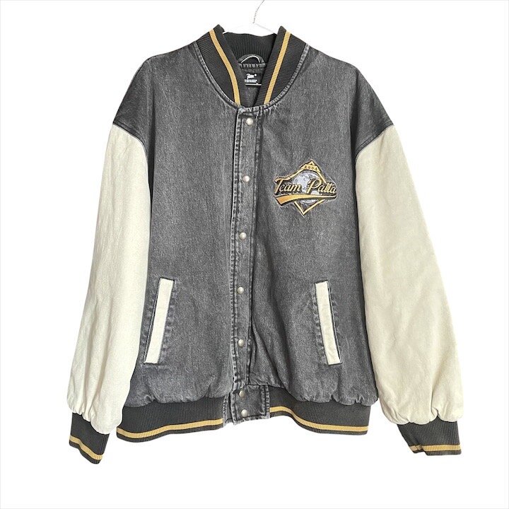 【中古】未当て嵌める庫入れ品 PATTA パタ 本塁打 ジーンズ 赤ちょうちんシティ 上衣 黒いこと メンズ XL 大きさ ブランド名 アウター a13294
