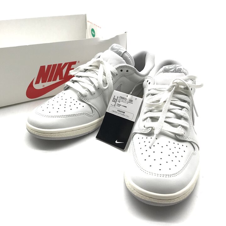 【中古】新品 未当て嵌める品 NIKE ナイキ 大気圏 ジョーダン AJ1 LOW 85 置き目 スニーカー メンズ 表どおり 流行り物 寄せあわせ 白いこと k7045
