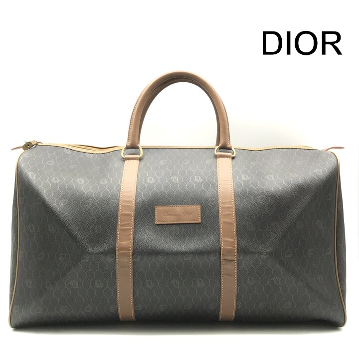 【中古】良品 Christian Dior クリスチャンディオール ハニカム PVC 豆の町 御徒面子 赤銅色系 ブランド名 袋 BAG 流行り物 r1227