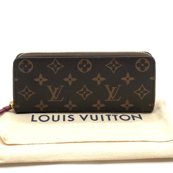 【中古】LOUIS VUITTON ルイヴィトン モノグラム ジッピー ウォレット 長財布 フューシャ ピンク 美品 M10274｜BEGINSELL
