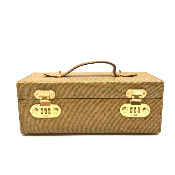 【中古】FENDI フェンディ ミニ トランク ハンド バッグ 美品 M7708｜BEGINSELL