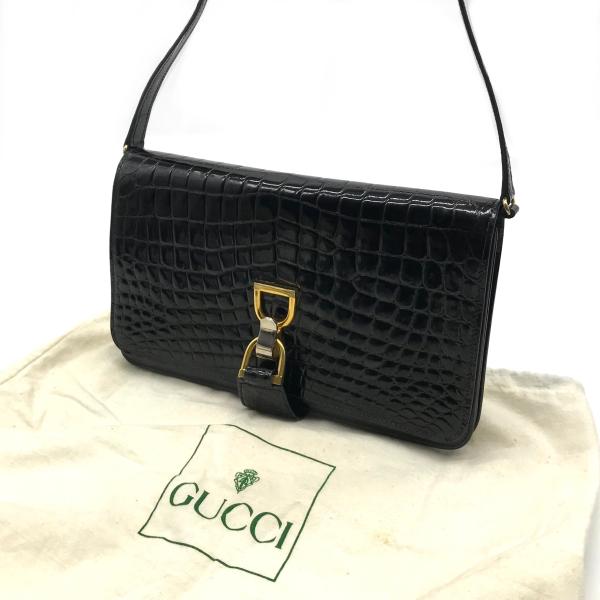 楽天市場】グッチ クロコ ヴィンテージ ハンドバッグ クロコダイル
