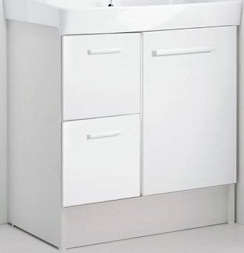 ●LIXIL INAX オフト 洗面化粧台 洗面台 化粧台本体 間口750mm シングルレバー混合水栓 ゴム栓式 ※スタンダード仕様 【 FTV2H-754Y 】 【送料無料】 【MSIウェブショップ】
