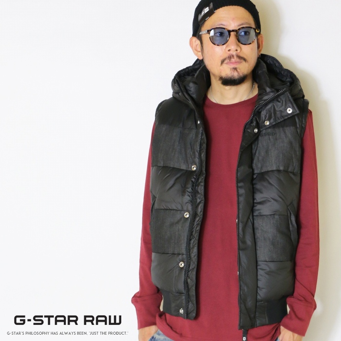 G Star Raw ジースターロウ ジャケット アウター 中綿ベスト 撥水 防寒 メンズ 国内正規品 インポート ブランド 海外ブランド D B418 Dreamteamcheer Fi