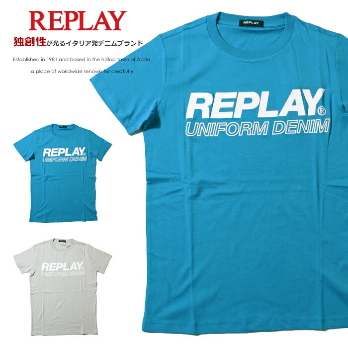 22年 春夏新作 Replay リプレイ Tシャツ 半袖 プリント ロゴ アメカジ メンズ Men S 国内正規品 インポート ブランド 海外ブランド M6009 000 2660 Southwestne Com