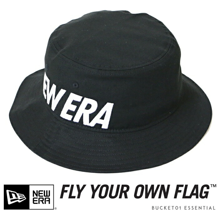 【NEWERA ニューエラ NEW ERA】 ハット バケットハット ロゴ 帽子 ブラック 黒 メンズ キャンプ アウトドア 国内正規品 インポート ブランド 海外ブランド 12853801