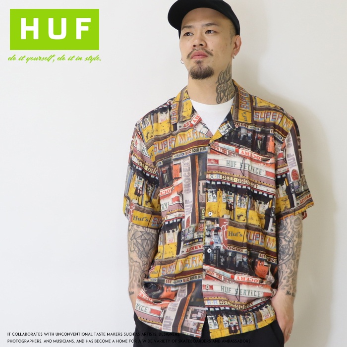 ☆HUF（ハフ）☆BUMMER USA S/S TEE(半袖シャツ） 楽天市場】ハフ シャツ HUF リゾートシャツ 半袖 CORNER STORE