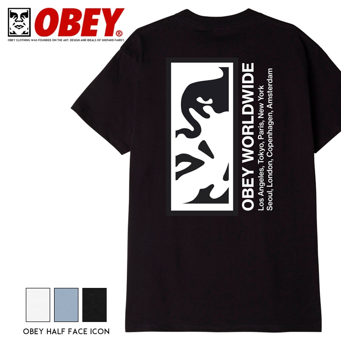 楽天市場】【セール 20％OFF】【OBEY オベイ】 tシャツ 半袖 プリント