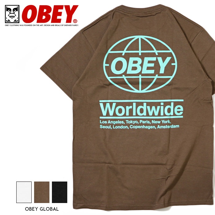 楽天市場】【セール 20％OFF】【OBEY オベイ】 tシャツ 半袖 プリント