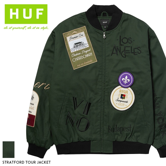 楽天市場】HUF ハフ FELIX SATIN JACKET ハフ フェリックス