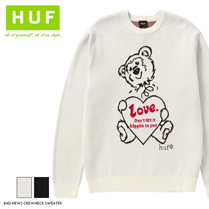 楽天市場】【セール 20％OFF】 HUF ハフ ニット セーター クルーネック