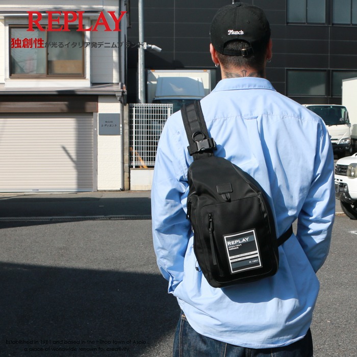 REPLAY リプレイ ウエストバッグ ボディバッグ ショルダー バッグ かばん アメカジ メンズ プレゼント 正規品 インポート ブランド 海外ブランド FM3648-000-A0313|エムズジーンズ