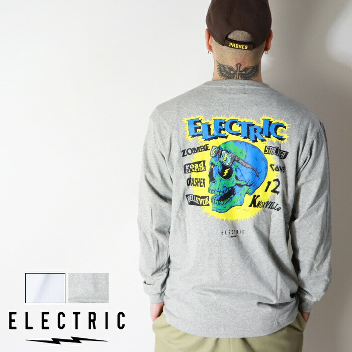 ELECTRIC エレクトリック ロンＴ 長袖Ｔシャツ HIROTTON ヒロットン イラストレーター プリント ストリート スケートボード スケボー アイウェアブランド ストリート系 メンズ 正規品 インポート ブランド 海外ブランド ストリートブランド E24FT04