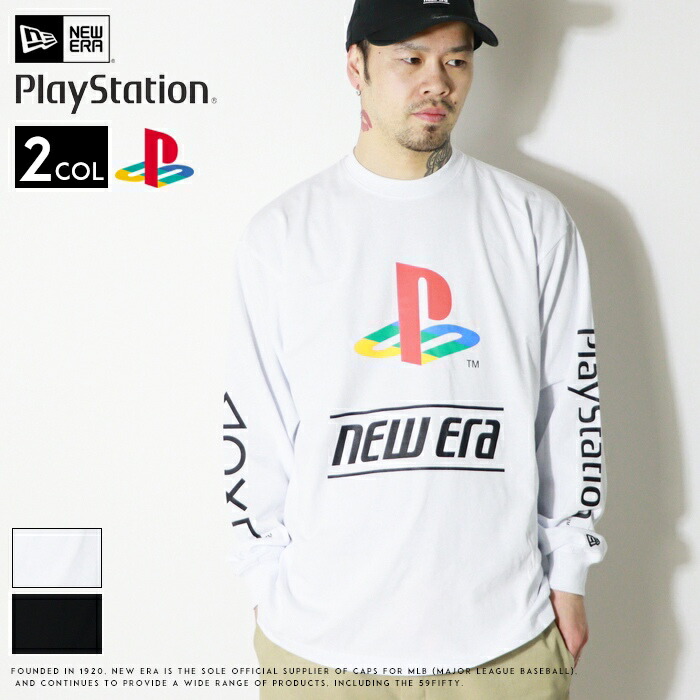 ニューエラ NEW ERA tシャツ ロンT 長袖 オーバーサイズ ビッグサイズ プレステ コラボ プレイステーション PlayStation ファミリーマーク ロゴ ホワイト 白 ブラック 黒 NEWERA メンズ 国内正規品 インポート ブランド 海外ブランド 14693220/14693221 5,148円