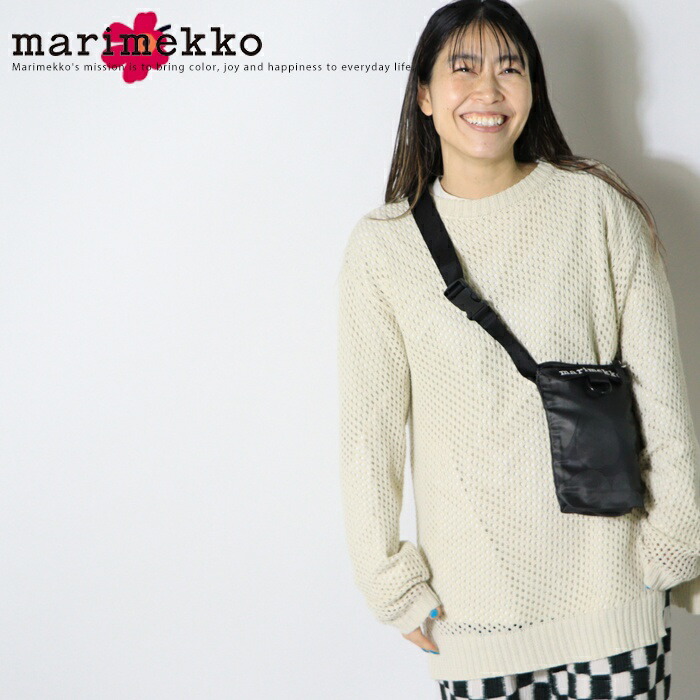 marimekko マリメッコ ショルダーバッグ ミニショルダー スマホショルダー スマホポシェット Neat Phone Pocket Unikko ウニッコ ナイロン 軽量 旅行 かばん 鞄 大人 レディース プレゼント 女性 彼女 妻 52259-6-94124｜エムズジーンズ