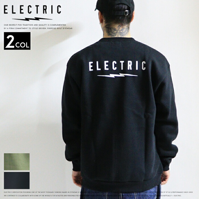 ELECTRIC エレクトリック スウェット トレーナー クルーネック 裏起毛 ロゴ プリント ストリート スケートボード スケボー アイウェアブランド ストリート系 メンズ 正規品 インポート ブランド 海外ブランド ストリートブランド E25FU13|エムズジーンズ