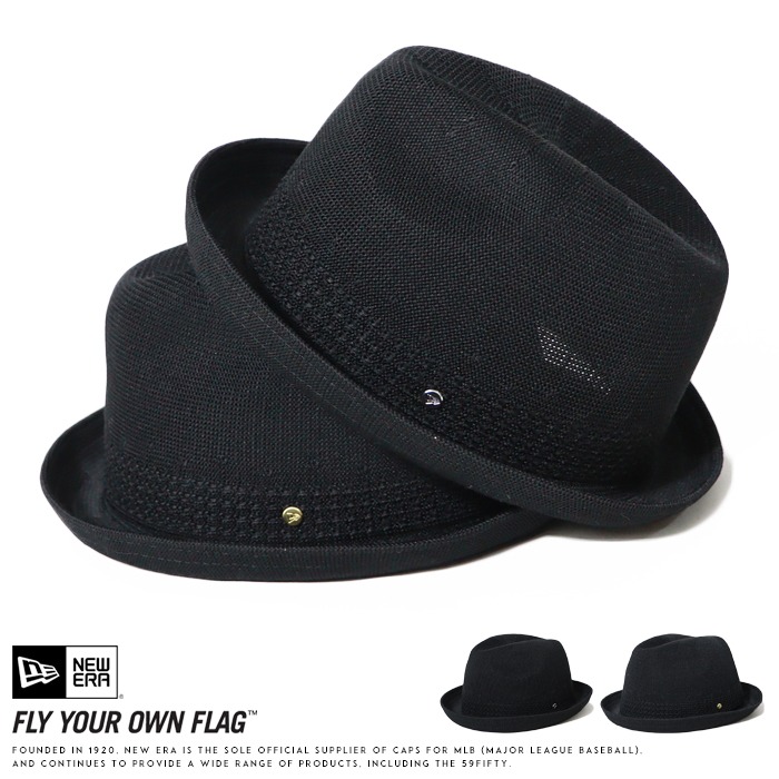 【2026年 春夏新作】 ニューエラ NEW ERA ハット フェドーラ 中折れハット メタルロゴ 帽子 NEWERA ブラック メンズ プレゼント ギフト 彼氏 男性 誕生日 父の日 国内正規品 インポート ブランド 海外ブランド 14744689/14744690