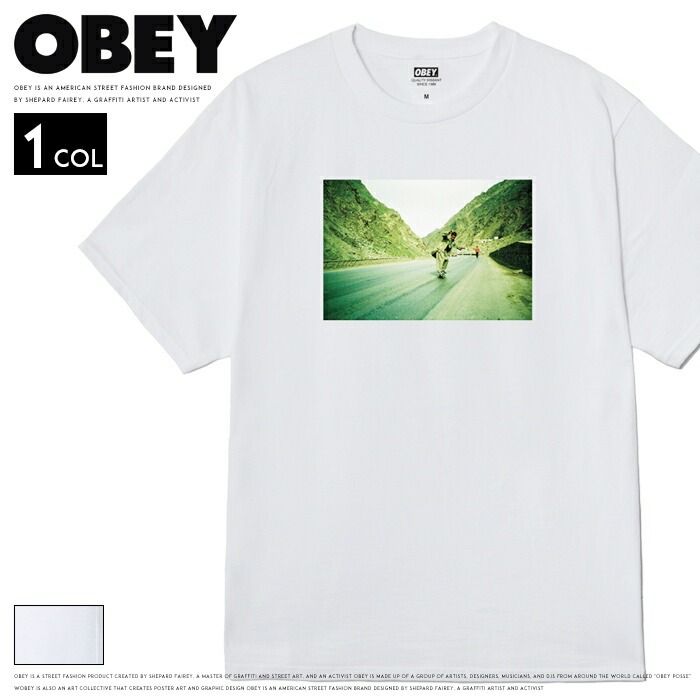 【2026年 春夏新作】 OBEY オベイ tシャツ 半袖 プリント シェパード・フェアリー ストリートアート スケートボード スケボー ストリート系 グラフィック メンズ 正規品 インポート ブランド 海外ブランド ストリートブランド 165264403-26P