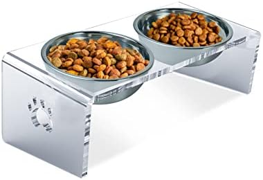 フードボウル付きスタンド 15度の角度つき 斜面タイプ 犬 猫 食器台 ボウルセット ステンレス (M)｜MSMint マルチツール 替刃 販売店