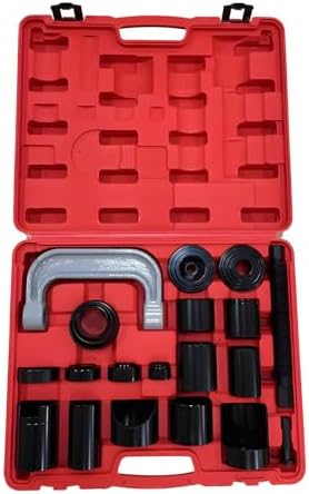 21点セット ユニバーサル ボールジョイントリムーバー インストーラー セパレーターキット 脱着工具 18種アタッチメント付き 50*9*41.5cm (レッド)｜MSMint マルチツール 替刃 販売店