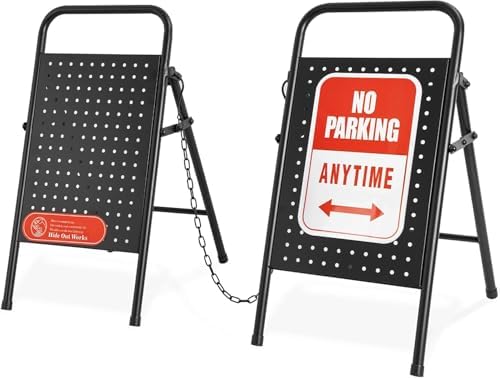 駐車場 看板 スタンド チェーンスタンド 2台セット チェーン付き NO Parking 駐車禁止