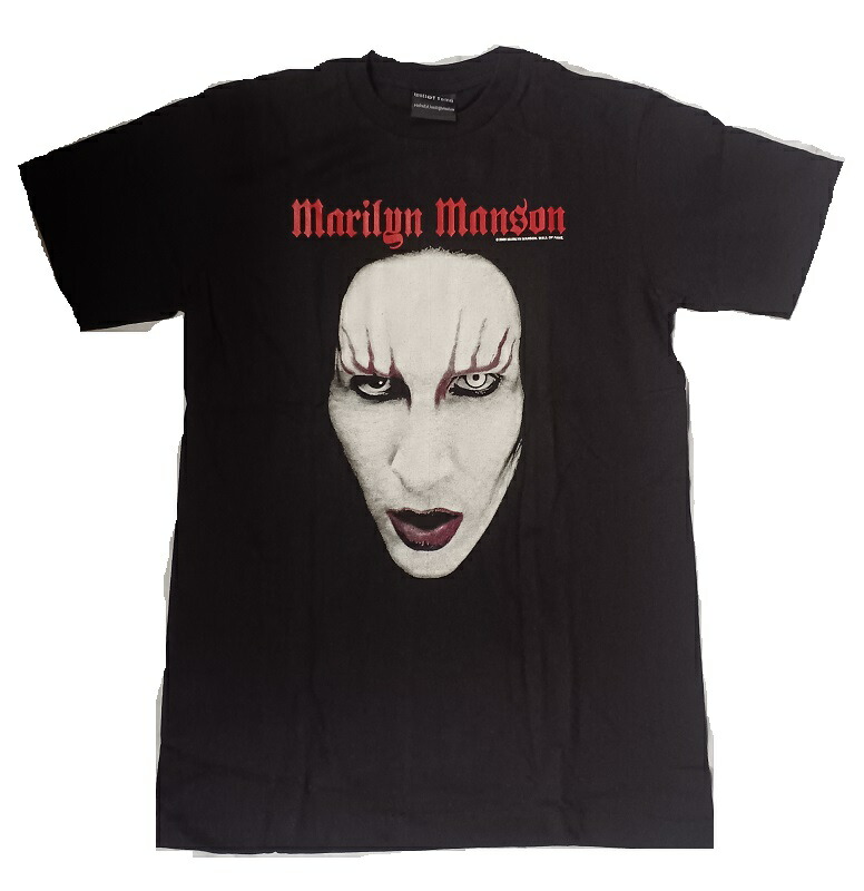2008 MARILYN MANSON フェイス バンド Tシャツ 2008 MARILYN MANSON フェイス バンド Tシャツ Marilyn Manson