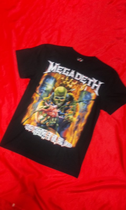 楽天市場】ロックTシャツ MEGADETH メガデス S/M/L/XL /バンT